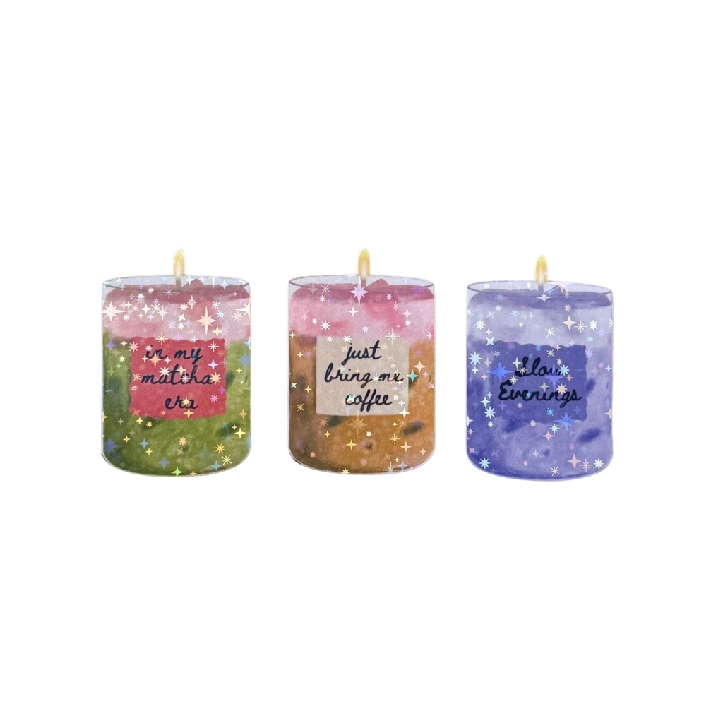 Sticker - Slow Evenings Candle