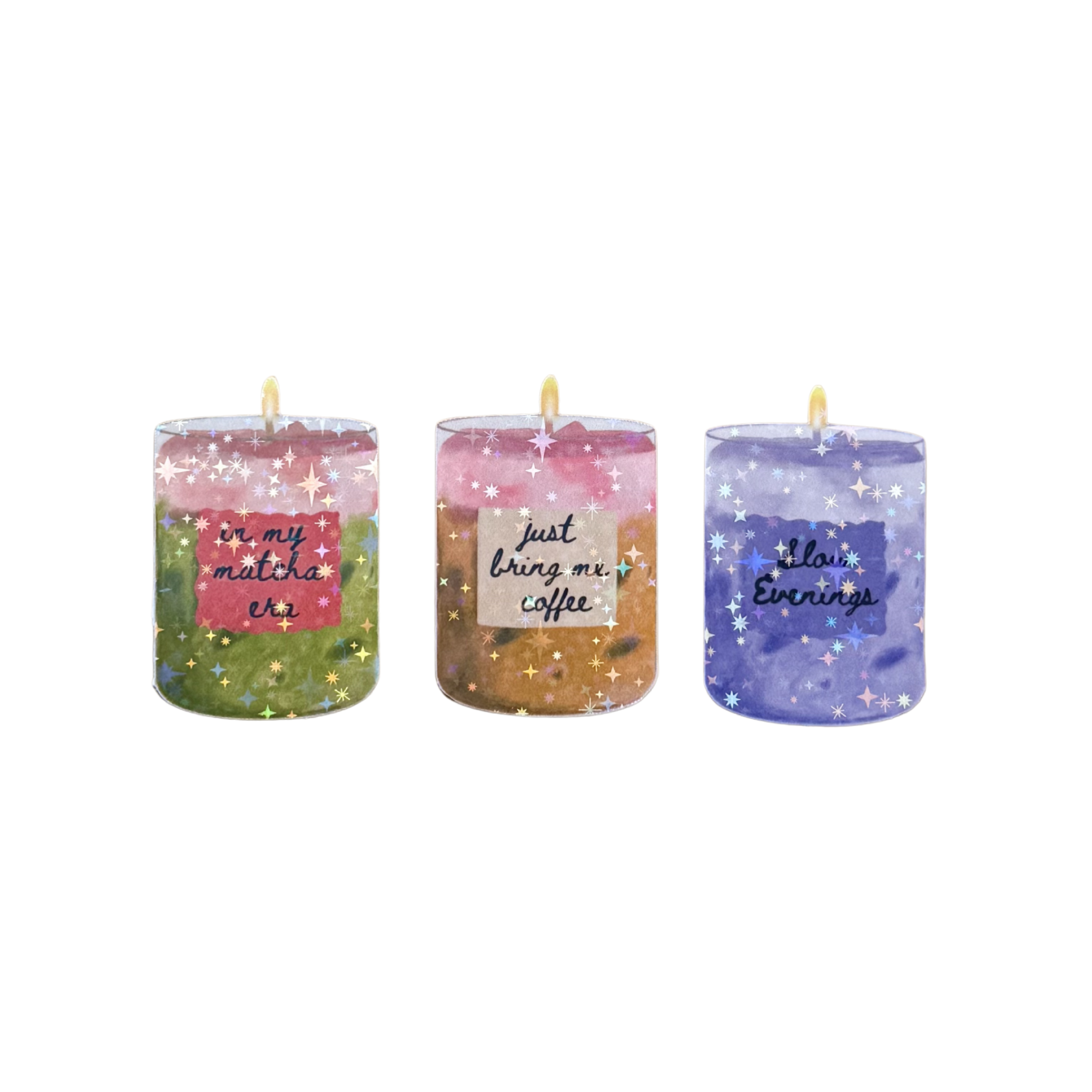 Sticker - Just Bring Me Coffee Candle