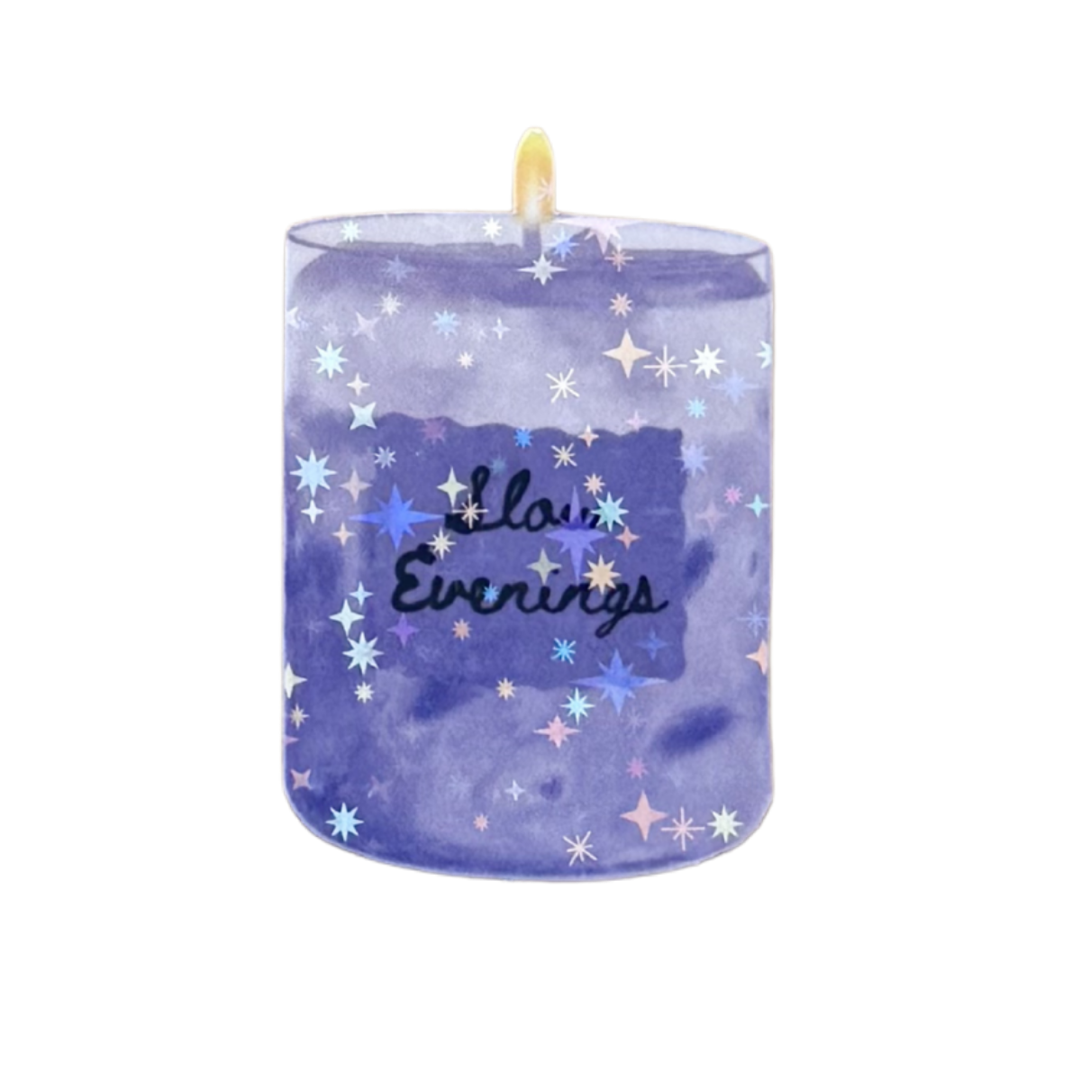 Sticker - Slow Evenings Candle