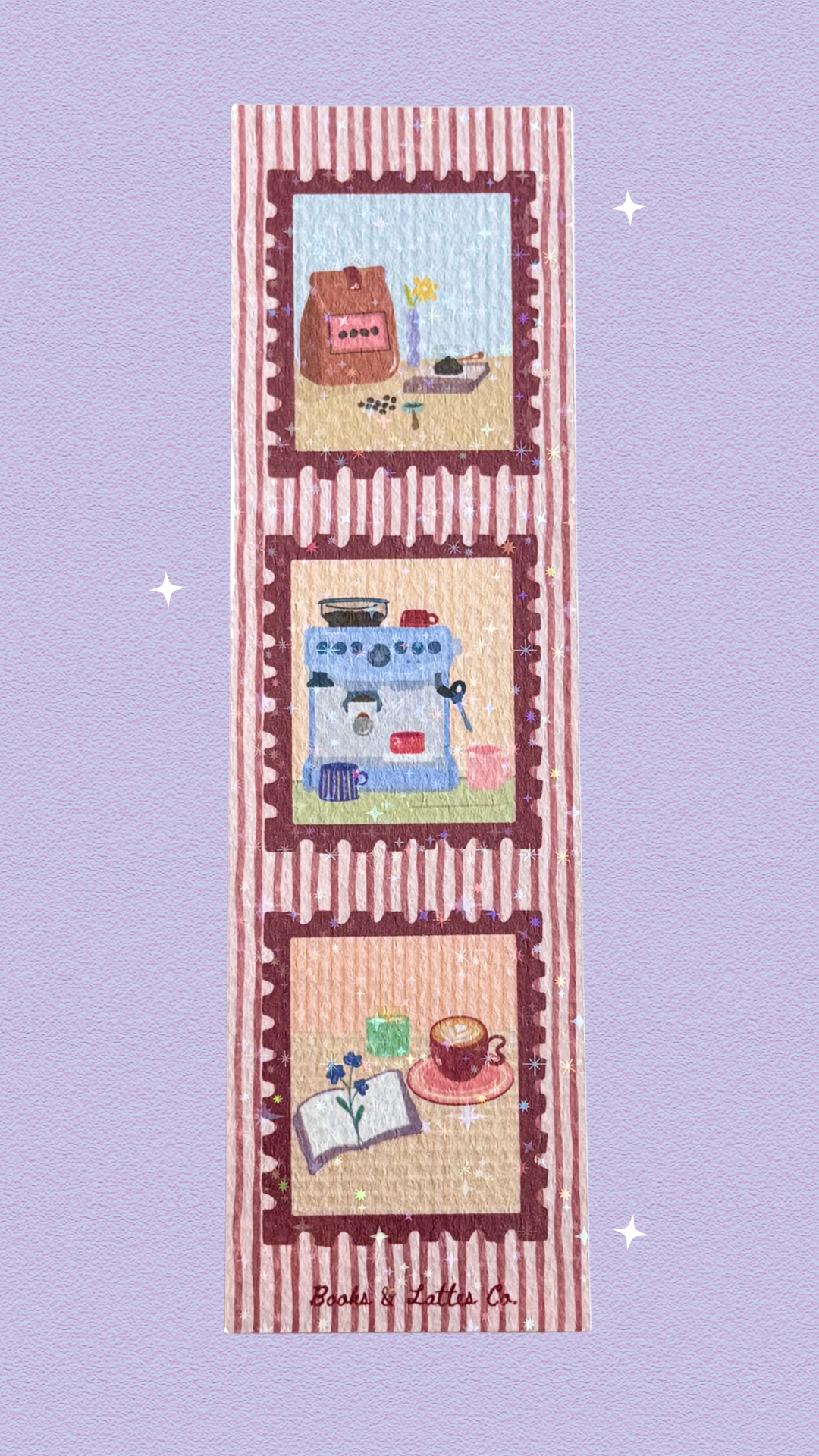 Bookmark - Coffee Stamps