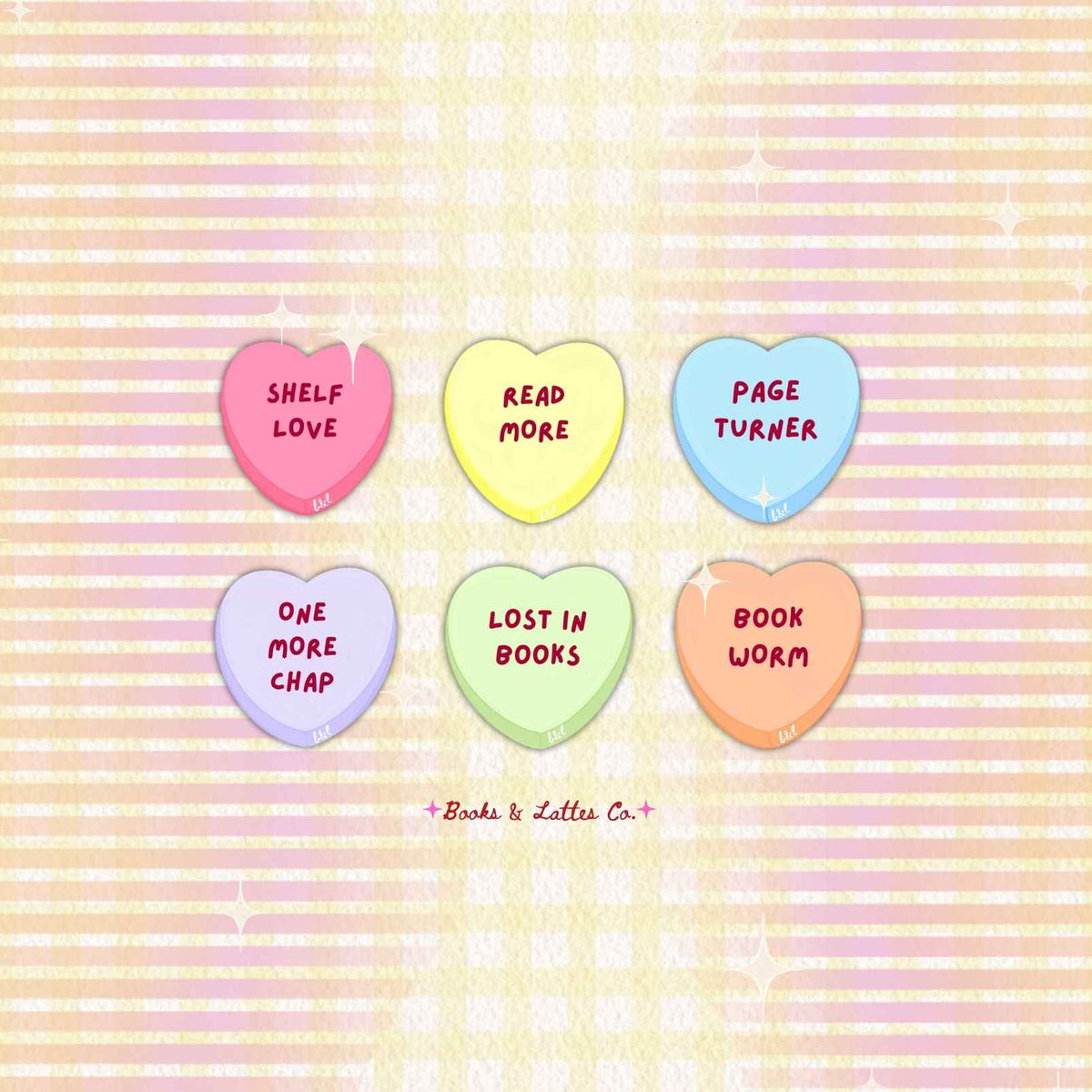 Sticker Set - Bookish Sweethearts